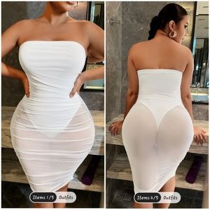 💋SOLID BANDEAU BODYCON DRESS!!!